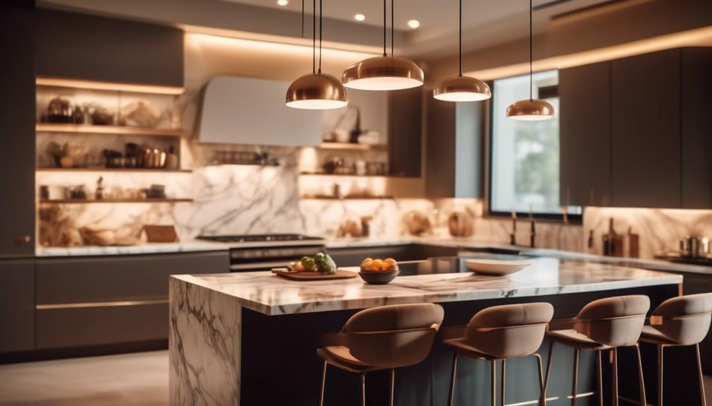 contemporary kitchen lighting trends