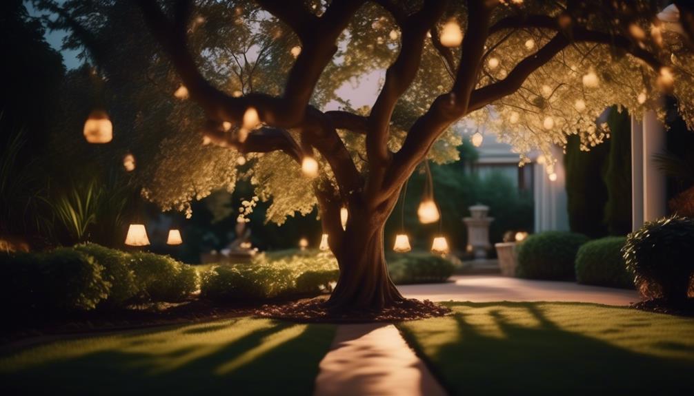 enhancing outdoor ambiance with lighting