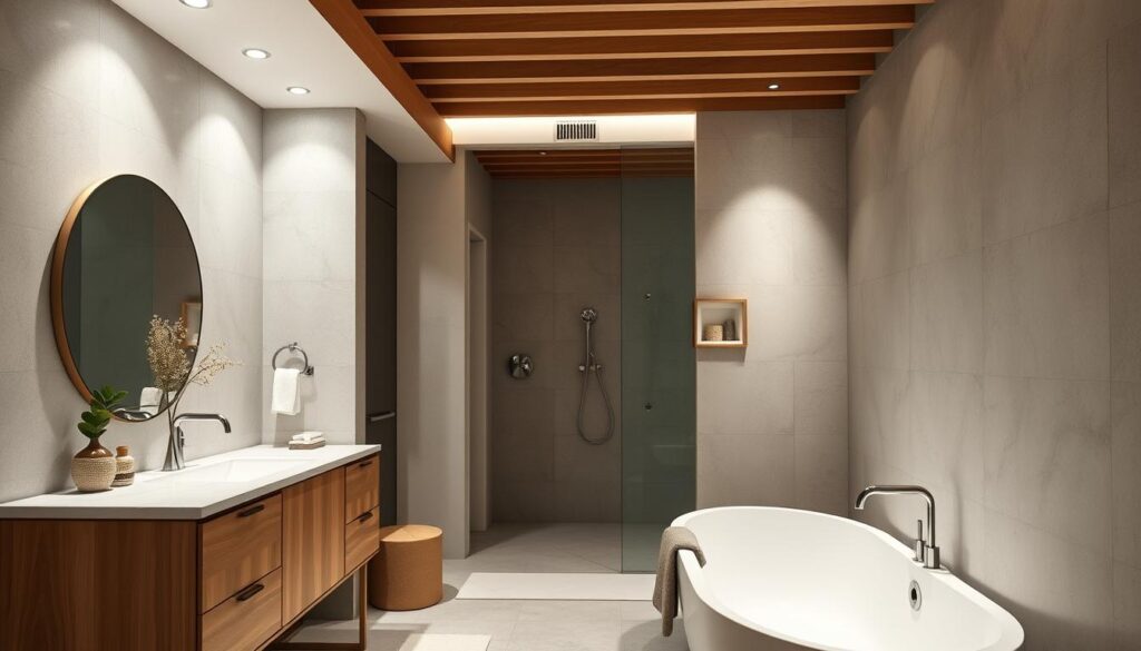 bathroom lighting layout