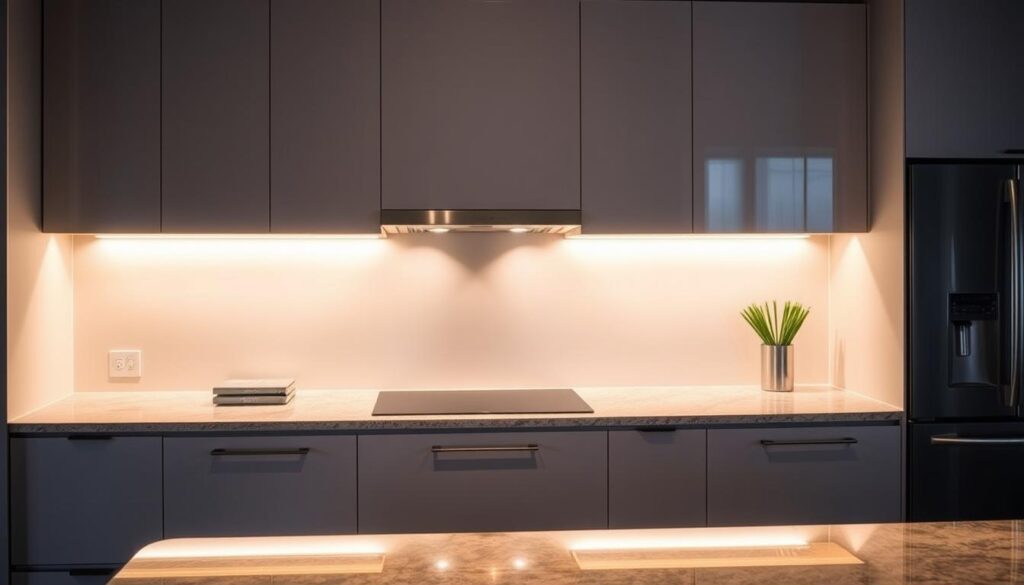 under cabinet lighting installation