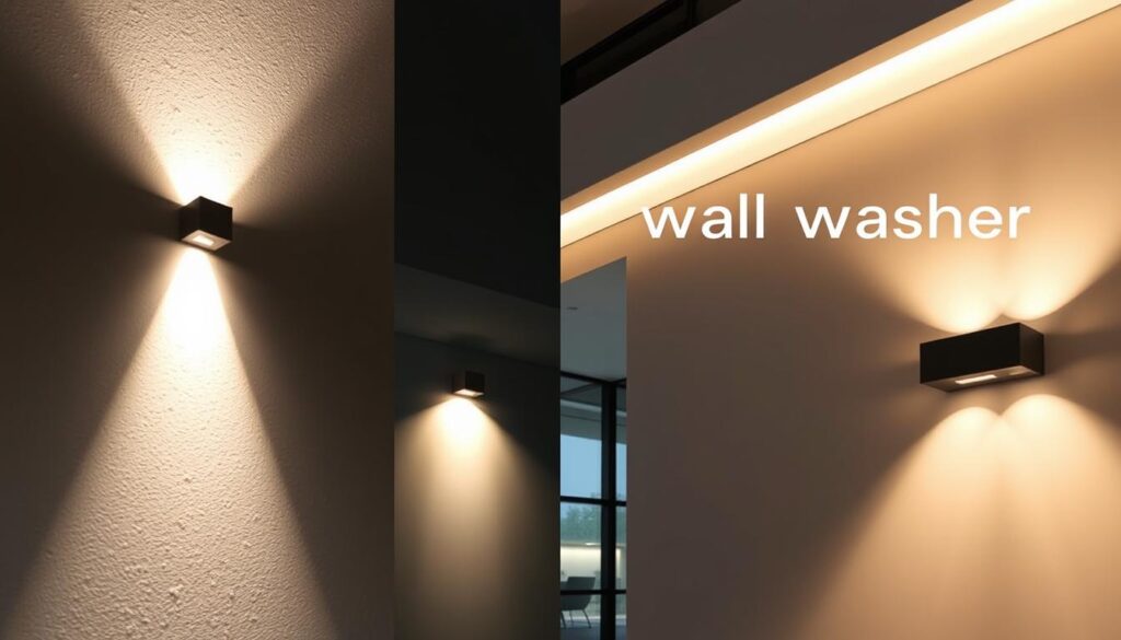 wall grazer and wall washer lighting